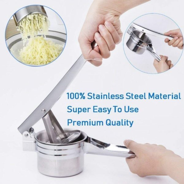 Stainless Steel Juice + Potato Presser - Image 6